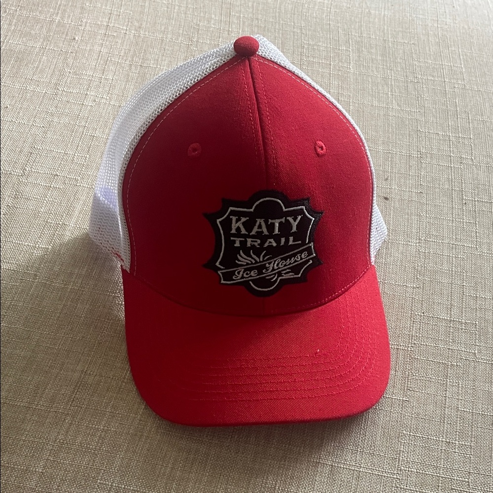 Katy Trail Ice House Dallas Red Trucker Hat